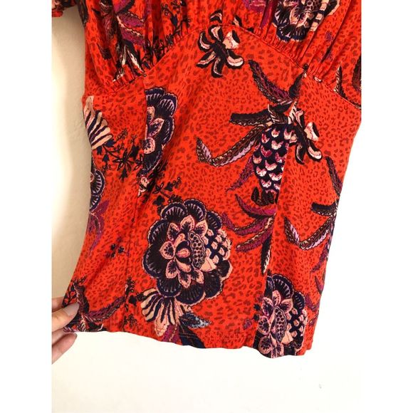Free People Hear me Roar top in red Size small - Picture 4 of 9